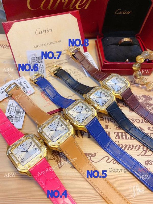 replica Japan Grade Cartier Santos De Quartz 35mm WATCHES 1