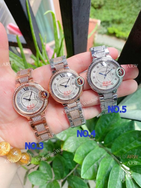 replica Cartier Ballon Bleu 33mm Quartz Silver Dial and Blue Dial WATCHES 1