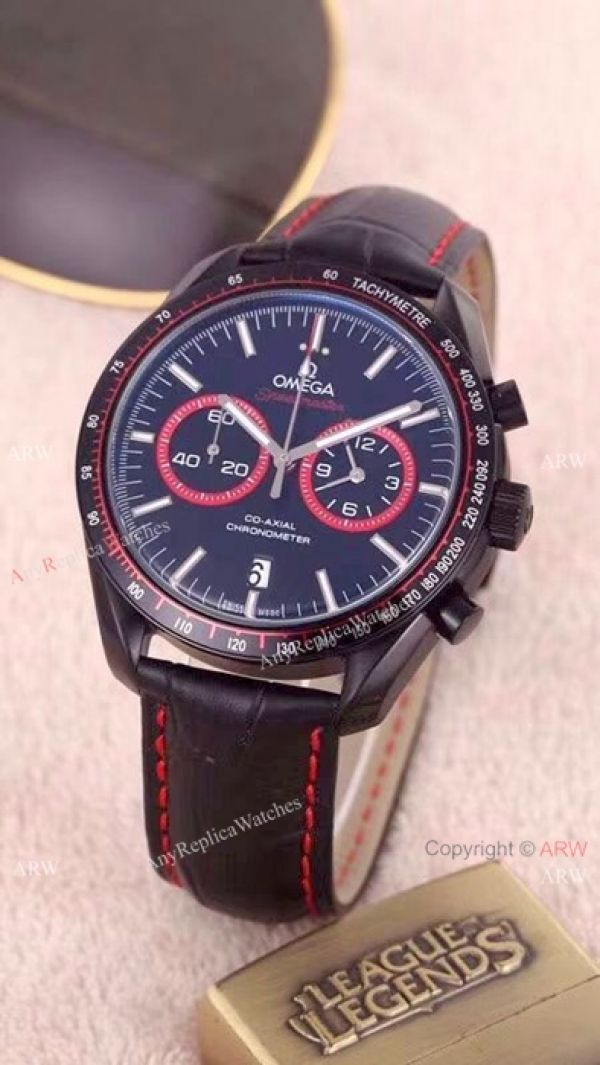 replica Omega Dark Side Of The Moon Copy es Orange Sub-dials WATCHES 1