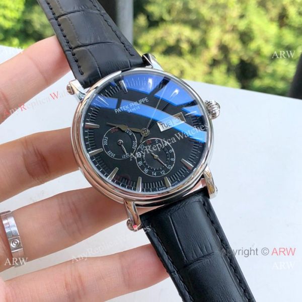 replica Copy Patek Philippe Geneve Day-date 43mm SS White Dial WATCHES 1