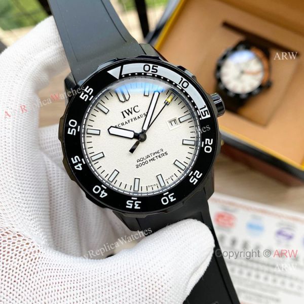 replica Wholesale IWC Aquatimer Black Steel WATCHES 1