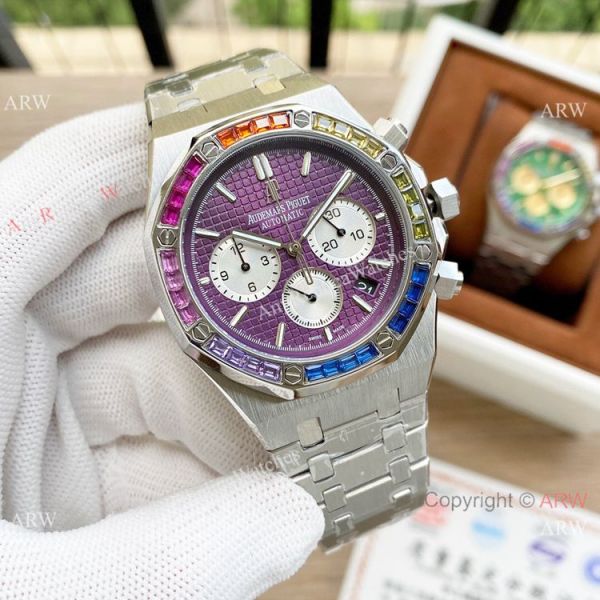 replica Fashion Style Audemars Piguet Royal Oak Rainbow Copy es WATCHES 1