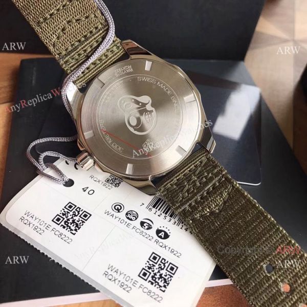 replica 2020 AAA Tag Heuer Aquaracer 300 meters Military Green Face Ceramic Bezel WATCHES 1