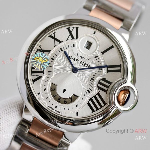 replica JH Factory Swiss Ballon Bleu Cartier 9120 Two Tone Rose Gold 42mm WATCHES 1