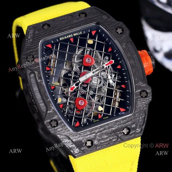 replica 2021 New Richard Mille RM 27-04 Tourbillon Rafael Nadal Tennis Court Best WATCHES 1