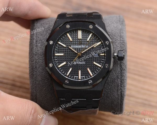 replica Best Audemars Piguet Royal Oak es All Black WATCHES 1
