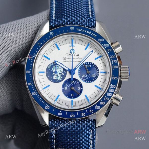 replica 2021 New Omega Snoopy 50th anniversary Stainless Steel 44mm WATCHES 1