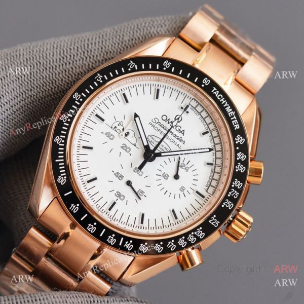 replica 2021 New Copy Omega Snoopy Speedmaster Rose Gold Quartz WATCHES 1