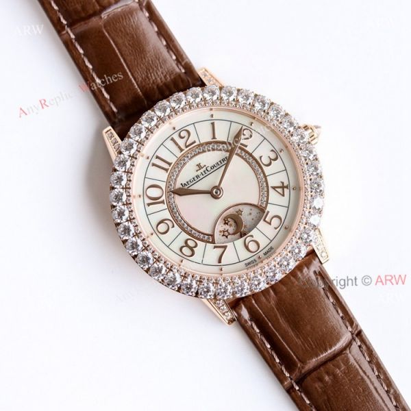 replica GF Jaeger Lecoultre Dazzling Rendez Vous Night and Day 36mm Diamond WATCHES 1