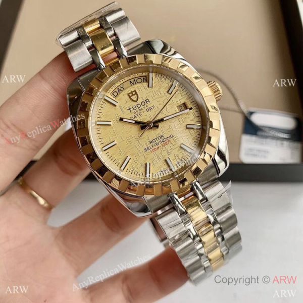 replica Copy TUDOR Glamour Date+Day m56000 White Dial es WATCHES 1