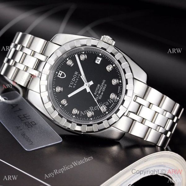 replica Copy TUDOR Glamour Two Tone Black es Automatic WATCHES 1