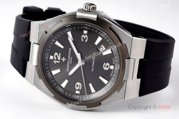 replica 8 Factory Clone Vacheron Constantin Overseas 47040 Stainless Steel Gray Dial 42mm WATCHES 1