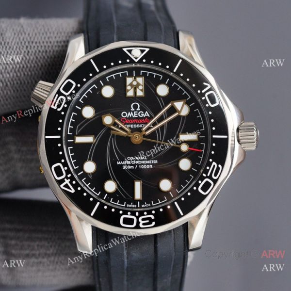 replica Swiss Quality Omega James Bond Limited Edition 300m Citizen 8215 Rubber Strap WATCHES 1