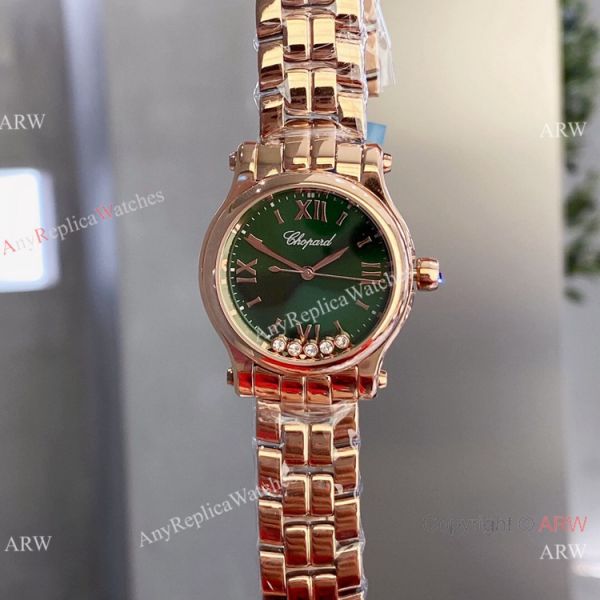 replica Copy Chopard Happy Sport 30mm Lady Rose Gold White Dial WATCHES 1