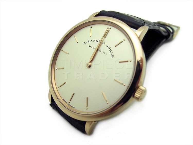 A. Lange & Sohne Saxonia 211.032 18k Rose Gold Manual Hand-Wind WATCHES 2