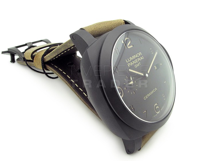 Panerai Luminor 1950 3 Days GMT PAM441 Black Ceramic Automatic WATCHES 2