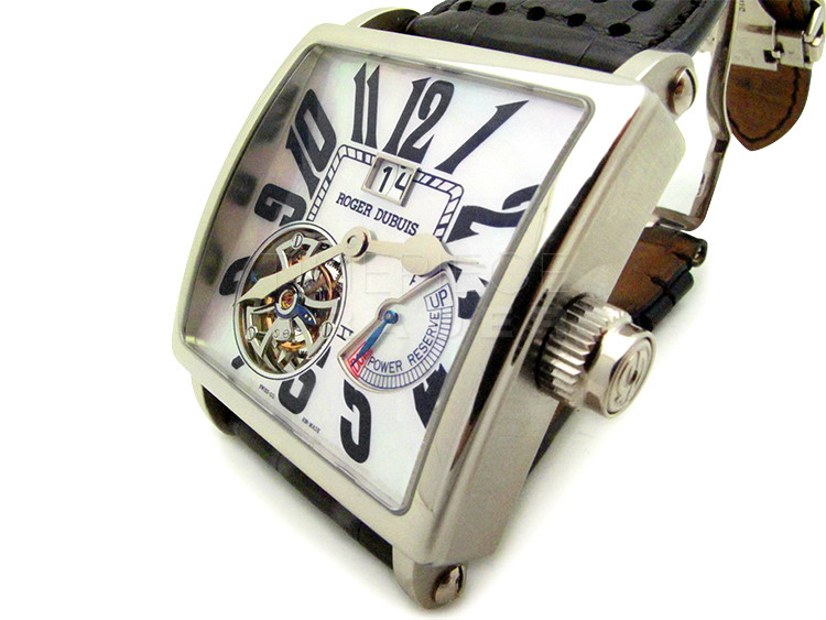 Roger Dubuis Golden Square Flying Tourbillon G40 030 N1.63 18k White Gold Manual Hand Winding WATCHES 2