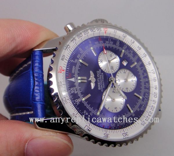 Breitling Navitimer Blue Dial / Blue Leather Men WATCHES 2