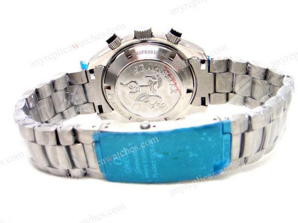Omega Seamaster Planet Ocean Stainless Steel Black Chrono Dial WATCHES 2