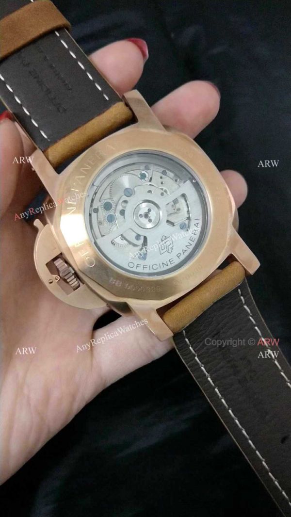 PANERAI LUMINOR 10 DAYS GMT ROSE GOLD BLACK DIAL WATCHES 2