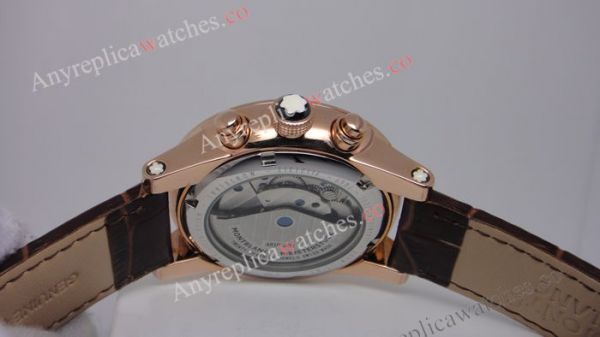Montblanc Time Walker chronograph tourbillon Brown leather band WATCHES 2