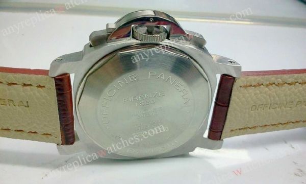 Panerai Daylight White Face Brown Leather band WATCHES 2