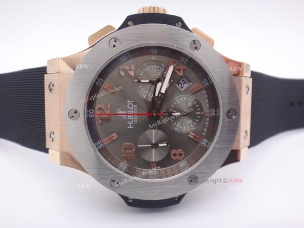 Swiss Grade 7750 Hublot Big Bang Cappuccino Rose Gold Grey Dial WATCHES 2