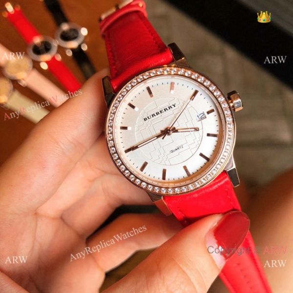 Best Quality Burberry Women Quartz es Rose Gold White WATCHES 2