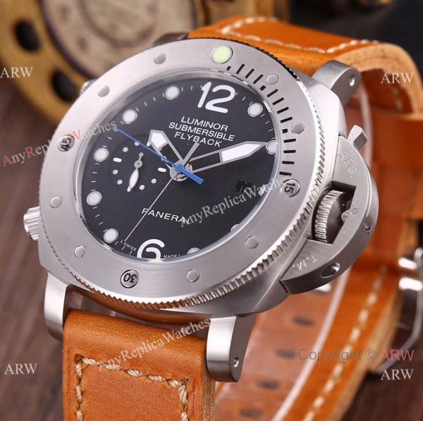 Panerai Submersible Rubber Strap Luminor Flyback PAM00614 WATCHES 2