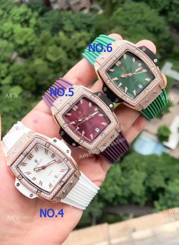 Copy Hublot Spirit of Big Bang Diamond es Rose Gold Lady Size WATCHES 2