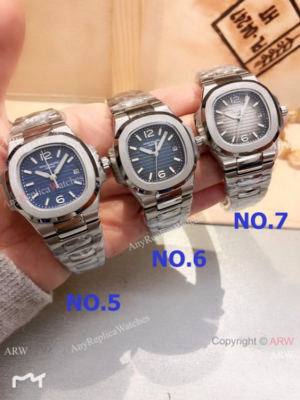 Copy Patek Philippe Nautilus Stainless Steel Quartz es 33mm Ladies WATCHES 2