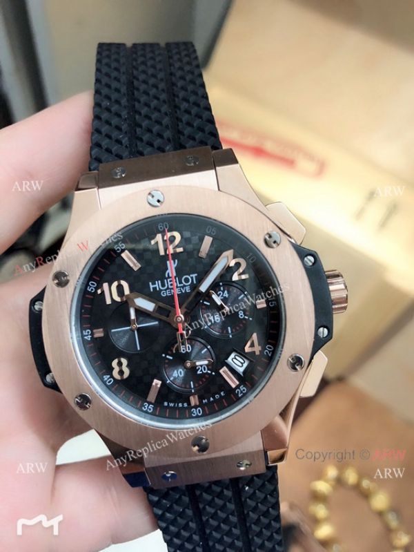 Fake Hublot Geneve Big Bang Rose Gold Chronograph WATCHES 2