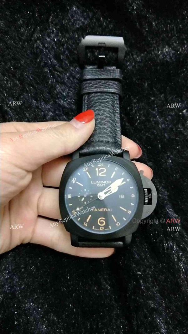 Fake Panerai Luminor GMT Pam531 All Black Panerai WATCHES 2