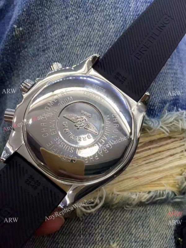 Breitling Chronomat B01 Blue Dial Black Rubber strap WATCHES 2