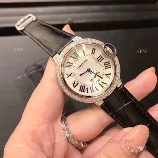 Copy Cartier Ballon Bleu de White MOP Dial es 36mm WATCHES 2