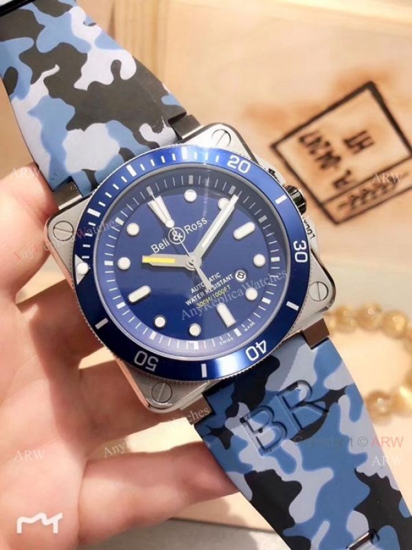 2019 New Bell and Ross SS Case Camouflage Strap WATCHES 2