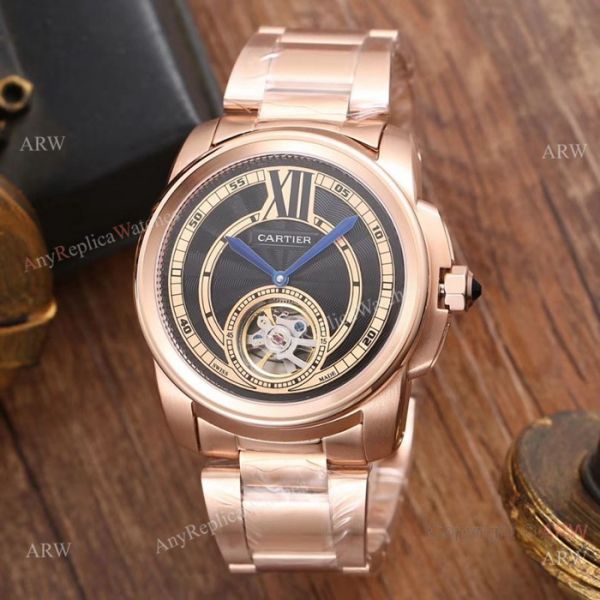 New Cartier Calibre De es Two Tone Rose Gold WATCHES 2