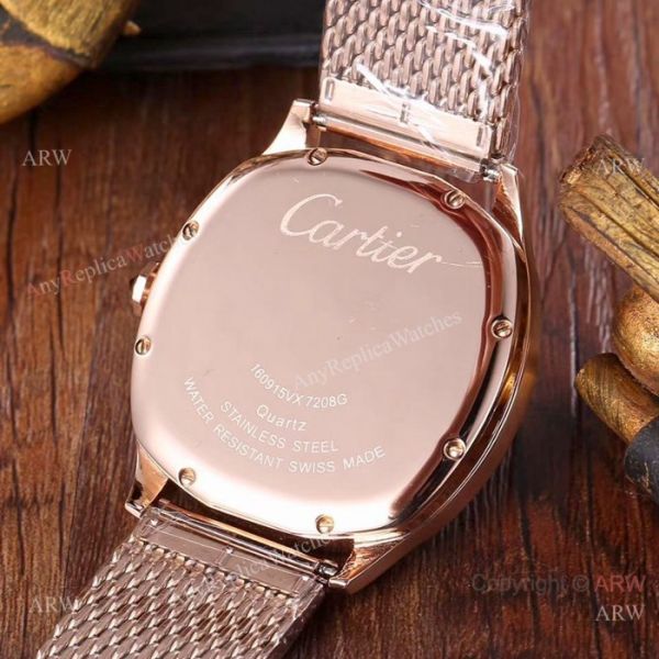 Fake Cartier Drive De Lovers Rose Gold Black Dial WATCHES 2