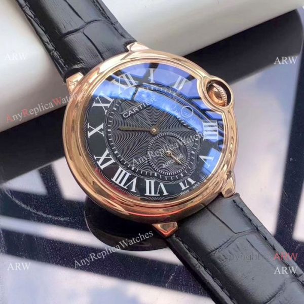 Low Price Cartier Ballon Bleu De Automatic es Rose Gold Black Dial WATCHES 2
