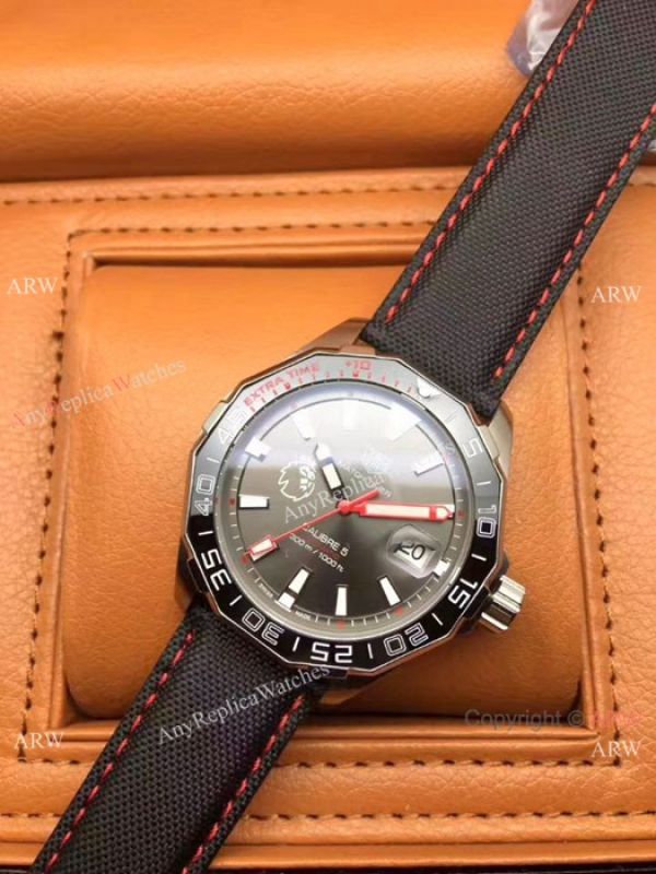 AAA Quality TAG Heuer Match Timer es Silver Face Black Leather WATCHES 2
