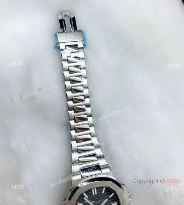 Fake Patek Philippe Nautilus Moon phase SS Blue Face WATCHES 2