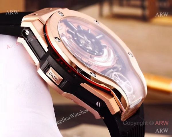 Swiss quality Copy Hublot MP-09 Tourbillon Bi-Axis Rose Gold WATCHES 2