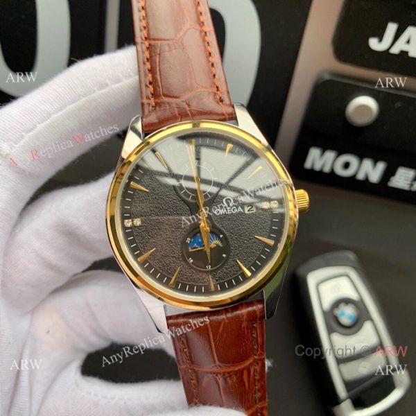 Best Omega Moonphase Automatic Two Tone WATCHES 2