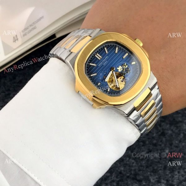 High End Patek Philippe Nautilus White Face Tourbillon Copy For Men WATCHES 2