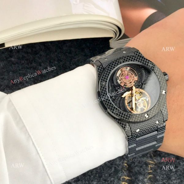 High Quality Hublot Classic Fusion Tourbillon Men Rose Gold WATCHES 2