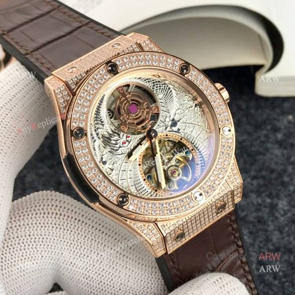Best Hublot Classic Fusion Tourbillon Iced Out Hublot Knock off WATCHES 2