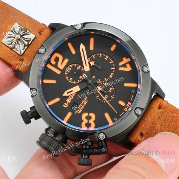 Buy U-Boat Classico U-72 Blacksteel Men es 50mm WATCHES 2