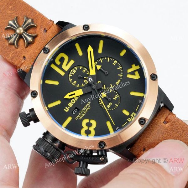 U Boat Classico U-72 Rose Gold Bezel Black Dial WATCHES 2