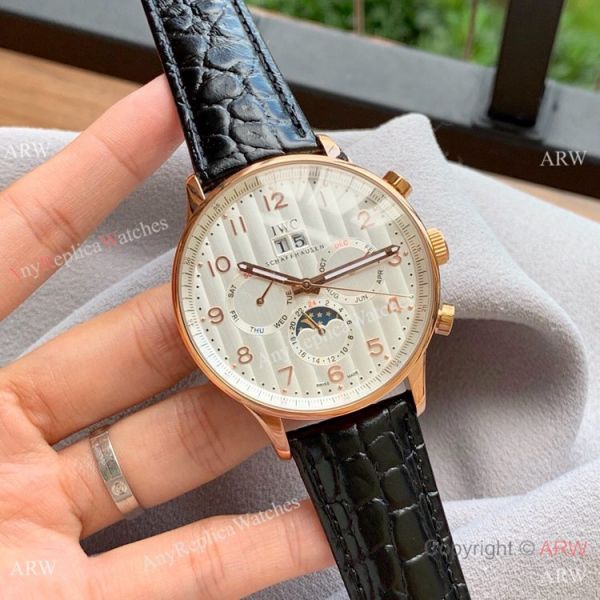 Copy IWC Portofino Grand Complication SS White Dial Best Quality WATCHES 2