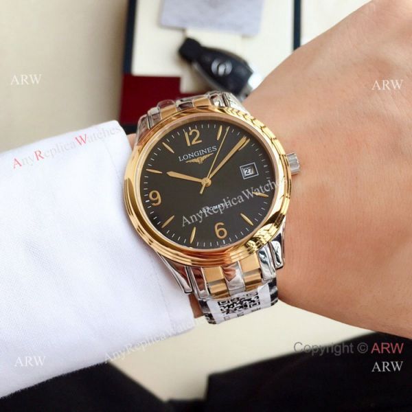 New Longines Flagship 2-Tone Silver Dial es 40mm WATCHES 2